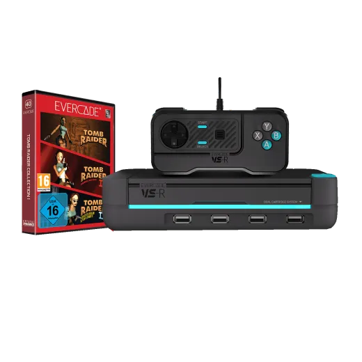 Blaze Evercade VS-R (inkl. "Tomb Raider Collection 1" Cartridge)