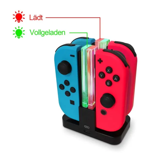 Nintendo Switch - LED-Ladestation (Halterung für 4 Joy-Con Controller)