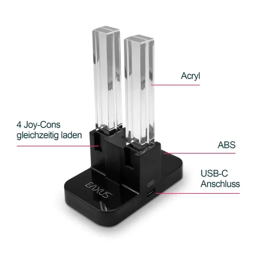 Nintendo Switch - LED-Ladestation (Halterung für 4 Joy-Con Controller)