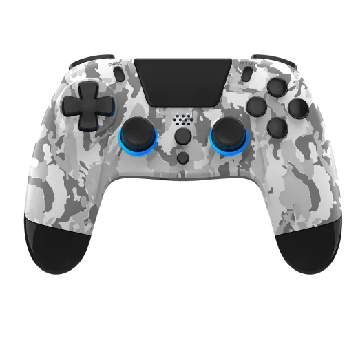 Gioteck VX4+ Wireless RGB Premium Controller (programmierbare "Back" Buttons) [Weiss Camouflage] {PlayStation 4 / PC}