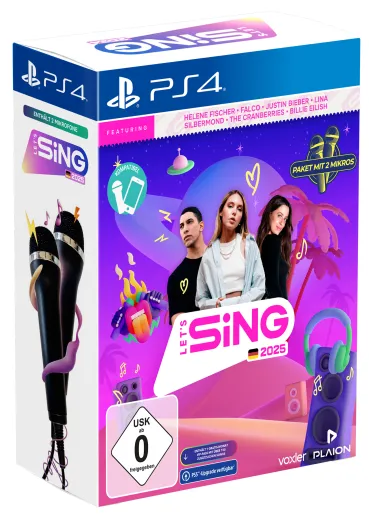 Let's Sing 2025 "German Version" [+ 2 Mikros] {PlayStation 4}