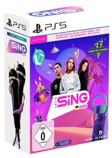 Let's Sing 2025 "German Version" [+ 2 Mikros] {PlayStation 5}