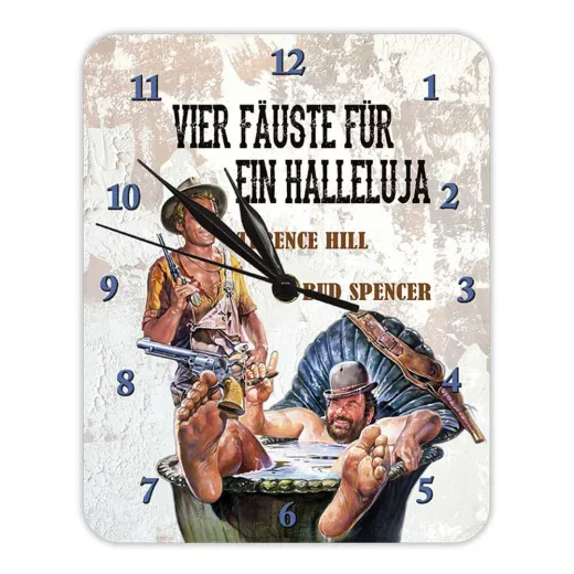 Bud Spencer & Terence Hill "Vier Fäuste für ein Halleluja" Wanduhr