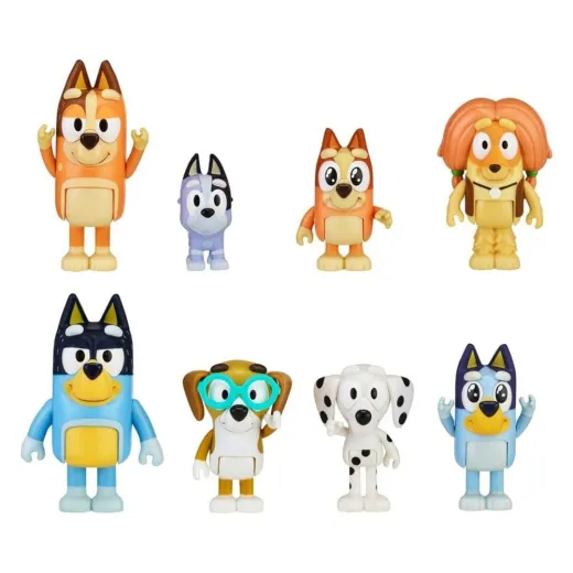 Bluey: Family & Friends (8er-Actionfiguren Pack)