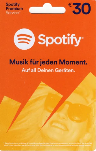 Spotify Guthaben (30 Euro) [Code]