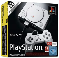 Playstation 1 Classic Mini Konsole [inkl. 20 vorinstallierten Spiele + 2. Controller]