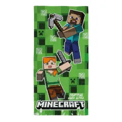 Minecraft "Crafting Since Alpha" Handtuch [70 x 140 cm / 100% Polyester]