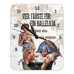 Bud Spencer & Terence Hill "Vier Fäuste für ein Halleluja" Wanduhr